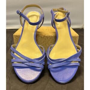 Talbot's Capri Nappa Mini Wedge Sandals Purple Women’s Size 7 Shoes